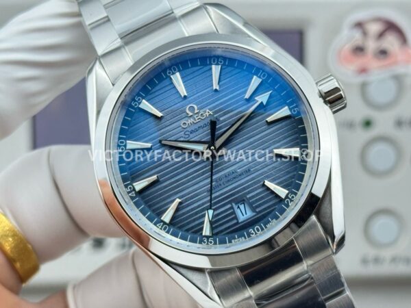 OVS Factory Omega Seamaster Aqua Terra 220.10.41.21.03.002 41mm Full Steel Blue Dial (4) OVS Factory Omega Seamaster Aqua Terra 220.10.41.21.03.002 41mm Full Steel Blue Dial