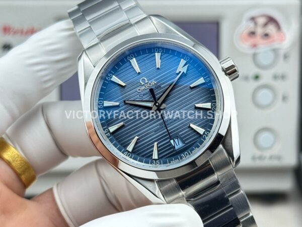 OVS Factory Omega Seamaster Aqua Terra 220.10.41.21.03.002 41mm Full Steel Blue Dial (7) OVS Factory Omega Seamaster Aqua Terra 220.10.41.21.03.002 41mm Full Steel Blue Dial
