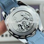 OVS Factory Omega Seamaster Aqua Terra 220.10.41.21.03.002 41mm Steel Blue Rubber Strap Blue Dial