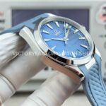OVS Factory Omega Seamaster Aqua Terra 220.10.41.21.03.002 41mm Steel Blue Rubber Strap Blue Dial