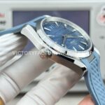 OVS Factory Omega Seamaster Aqua Terra 220.10.41.21.03.002 41mm Steel Blue Rubber Strap Blue Dial
