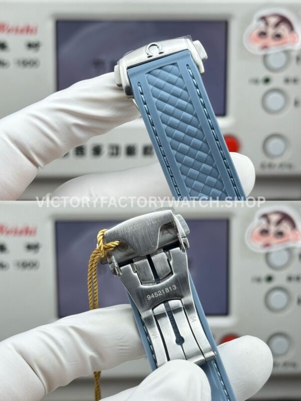 OVS Factory Omega Seamaster Aqua Terra 220.10.41.21.03.002 41mm Steel Blue Rubber Strap Blue Dial