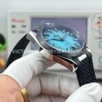 OVS Factory Omega Seamaster Aqua Terra 220.10.41.21.03.006 41mm Rubber Strap Turquoise Colour Dial