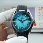 OVS Factory Omega Seamaster Aqua Terra 220.10.41.21.03.006 41mm rubber strap turquoise colour dial replica watch