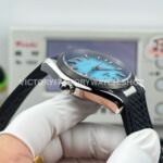 OVS Factory Omega Seamaster Aqua Terra 220.10.41.21.03.006 41mm Rubber Strap Turquoise Colour Dial