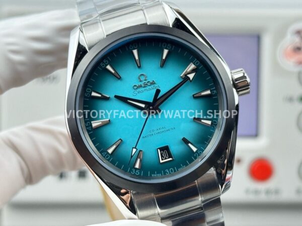 OVS Factory Omega Seamaster Aqua Terra 220.10.41.21.03.006 41mm Turquoise Colour Dial (1) OVS Factory Omega Seamaster Aqua Terra 220.10.41.21.03.006 41mm Full Steel Turquoise Colour Dial