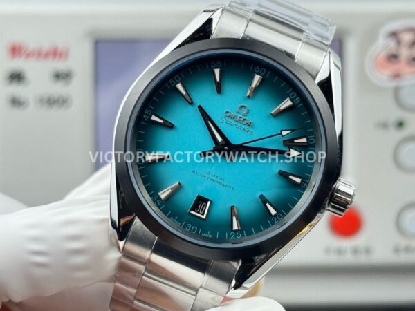 OVS Factory Omega Seamaster Aqua Terra 220.10.41.21.03.006 41mm Turquoise Colour Dial (4) OVS Factory Omega Seamaster Aqua Terra 220.10.41.21.03.006 41mm Full Steel Turquoise Colour Dial