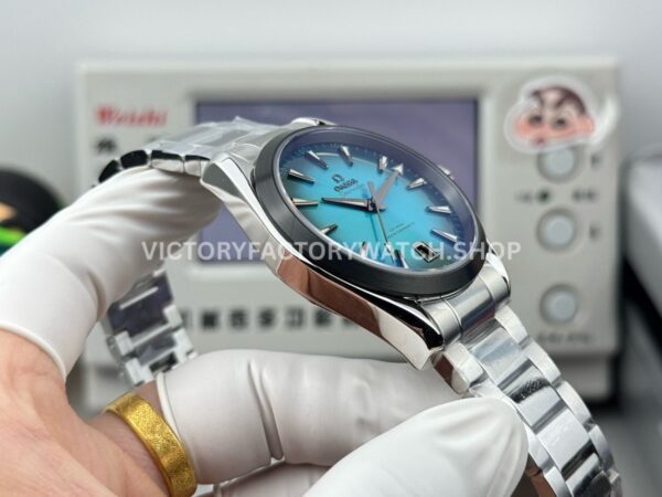 OVS Factory Omega Seamaster Aqua Terra 220.10.41.21.03.006 41mm Turquoise Colour Dial (5) OVS Factory Omega Seamaster Aqua Terra 220.10.41.21.03.006 41mm Full Steel Turquoise Colour Dial
