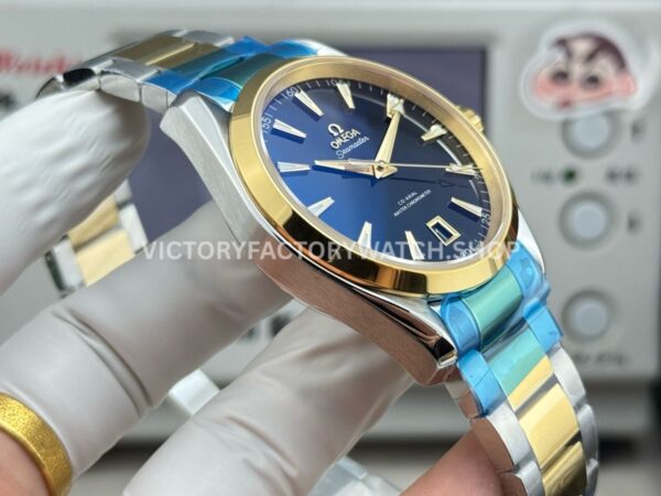 OVS Factory Omega Seamaster Aqua Terra 220.20.41.21.01.001 41mm Half Rose Gold Black Dial