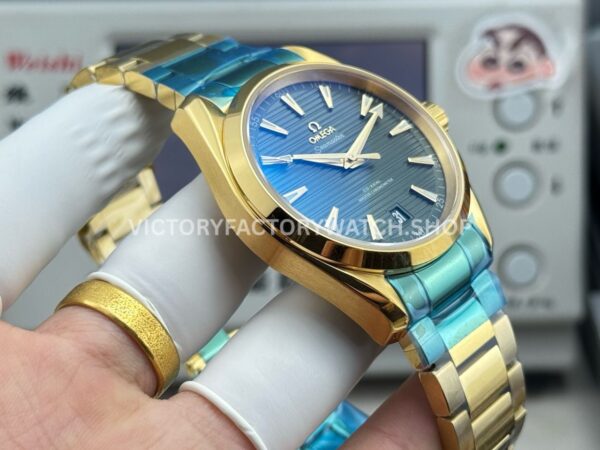 OVS Factory Omega Seamaster Aqua Terra 220.50.41.21.10.001 41mm Full Yellow Gold Green Dial (2) OVS Factory Omega Seamaster Aqua Terra 220.50.41.21.10.001 41mm Full Yellow Gold Green Dial