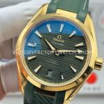 OVS Factory Omega Seamaster Aqua Terra 220.52.41.21.10.001 41mm Rose Gold Green Rubber Strap Green Dial (3) OVS Factory Omega Seamaster Aqua Terra 220.52.41.21.10.001 41mm Rose Gold Green Rubber Strap Green Dial