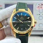 OVS Factory Omega Seamaster Aqua Terra 220.52.41.21.10.001 41mm Rose Gold Green Rubber Strap Green Dial (7) OVS Factory Omega Seamaster Aqua Terra 220.52.41.21.10.001 41mm rose gold green rubber strap green dial