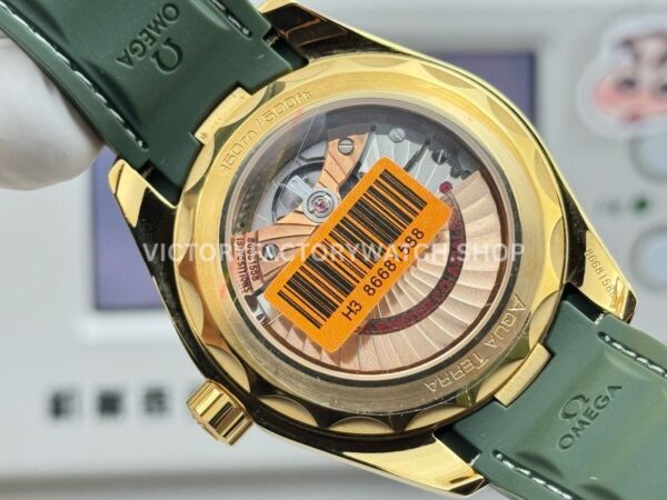 OVS Factory Omega Seamaster Aqua Terra 220.52.41.21.10.001 41mm Rose Gold Green Rubber Strap Green Dial (9) OVS Factory Omega Seamaster Aqua Terra 220.52.41.21.10.001 41mm Rose Gold Green Rubber Strap Green Dial