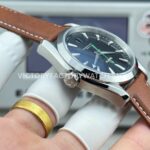 OVS Factory Omega Seamaster Aqua Terra 231.10.42.21.01.004 41mm Steel Brown Leather Strap Black Dial