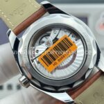 OVS Factory Omega Seamaster Aqua Terra 231.10.42.21.01.004 41mm Steel Brown Leather Strap Black Dial