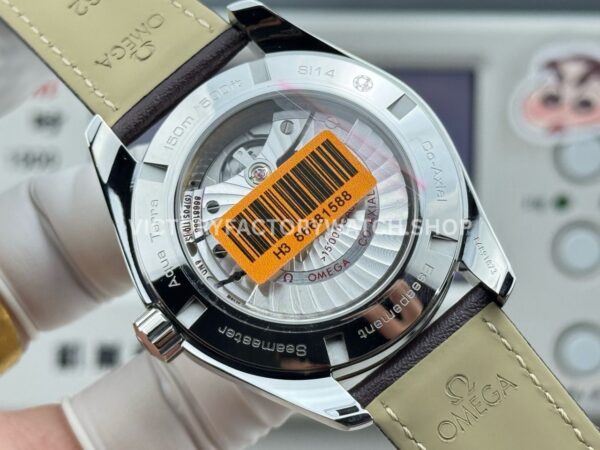 OVS Factory Omega Seamaster Aqua Terra 231.12.42.21.01.001 41mm Steel Brown Leather Strap Black Dial