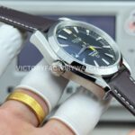 OVS Factory Omega Seamaster Aqua Terra 231.12.42.21.01.001 41mm Steel Brown Leather Strap Black Dial
