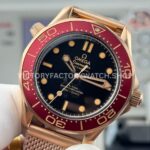 OVS Factory Omega Seamaster Diver 300M 210.90.42.20.01.003 42mm Bronze Gold Black Dial