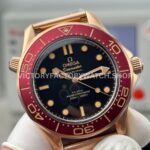 OVS Factory Omega Seamaster Diver 300M 210.90.42.20.01.003 42mm Bronze Gold Black Dial