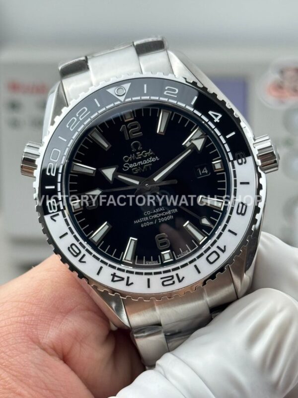 OVS Factory Omega Seamaster Planet Ocean 215.30.44.22.01.001 43.5mm Full Steel Black Dial