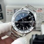 OVS Factory Omega Seamaster Planet Ocean 215.30.44.22.01.001 43.5mm Full Steel Black Dial