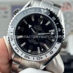 OVS Factory Omega Seamaster Planet Ocean 215.30.44.22.01.001 43.5mm Full Steel Black Dial