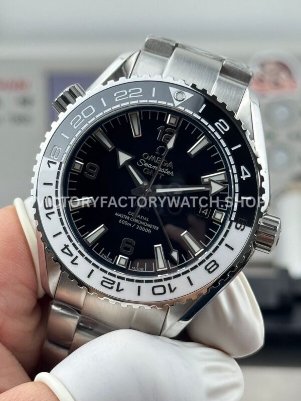 OVS Factory Omega Seamaster Planet Ocean 215.30.44.22.01.001 43.5mm Full Steel Black Dial