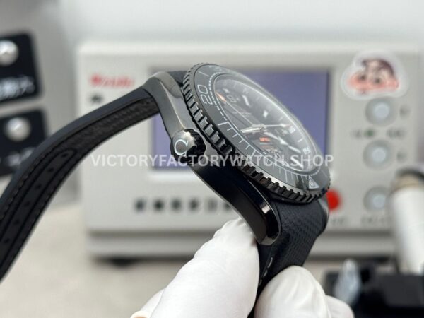 OVS Factory Omega Seamaster Planet Ocean 215.92.46.22.01.001 45.5mm Rubber Strap Arabic Numerals Black DIal
