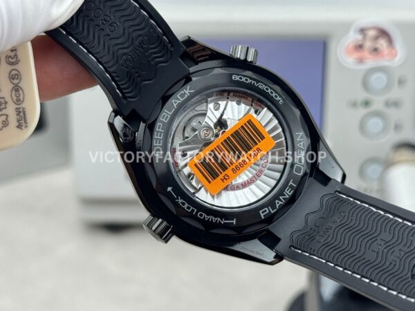 OVS Factory Omega Seamaster Planet Ocean 215.92.46.22.01.001 45.5mm Rubber Strap Arabic Numerals Black DIal