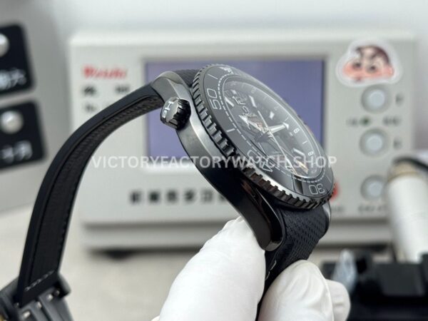 OVS Factory Omega Seamaster Planet Ocean 215.92.46.22.01.001 45.5mm Rubber Strap Arabic Numerals Black DIal