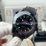 OVS Factory Omega Seamaster Planet Ocean 215.92.46.22.01.001 45.5mm Rubber Strap Arabic Numerals Black DIal