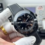 OVS Factory Omega Seamaster Planet Ocean 215.92.46.22.01.001 45.5mm Rubber Strap Arabic Numerals Black DIal