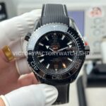 OVS Factory Omega Seamaster Planet Ocean 215.92.46.22.01.001 45.5mm rubber strap Arabic numerals black dial replica watch