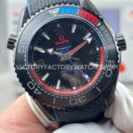 OVS Factory Omega Seamaster Planet Ocean 215.92.46.22.01.004 45.5mm Rubber Strap Arabic Numerals Black Dial