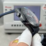 OVS Factory Omega Seamaster Planet Ocean 215.92.46.22.01.004 45.5mm Rubber Strap Arabic Numerals Black Dial