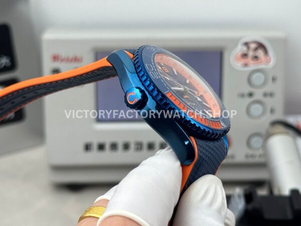 OVS Factory Omega Seamaster Planet Ocean 215.92.46.22.03.001 45.5mm Rubber Strap Arabic Numerals Blue (2) OVS Factory Omega Seamaster Planet Ocean 215.92.46.22.03.001 45.5mm Rubber Strap Arabic Numerals Blue Dial