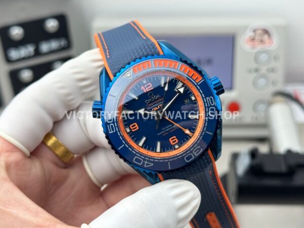 OVS Factory Omega Seamaster Planet Ocean 215.92.46.22.03.001 45.5mm Rubber Strap Arabic Numerals Blue (3) OVS Factory Omega Seamaster Planet Ocean 215.92.46.22.03.001 45.5mm Rubber Strap Arabic Numerals Blue Dial