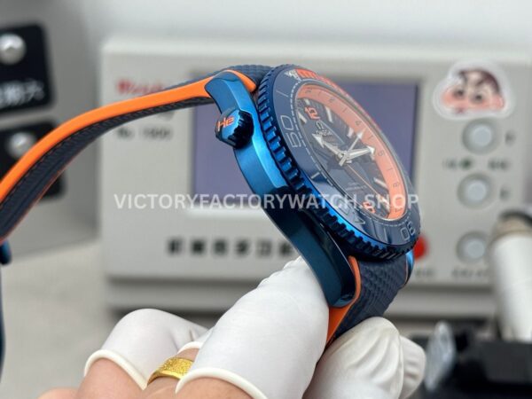 OVS Factory Omega Seamaster Planet Ocean 215.92.46.22.03.001 45.5mm Rubber Strap Arabic Numerals Blue (8) OVS Factory Omega Seamaster Planet Ocean 215.92.46.22.03.001 45.5mm Rubber Strap Arabic Numerals Blue Dial