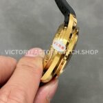 RM Factory Omega Speedmaster Professional Moonwatch 310.62.42.50.99.001 42mm Yellow Gold Rubber Strap Gold Dial