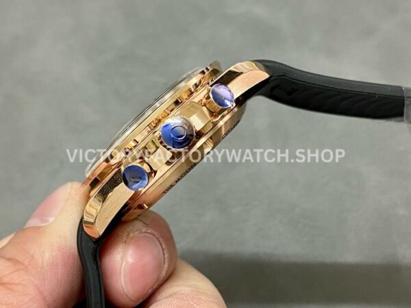 RM Factory Omega Speedmaster Professional Moonwatch 310.63.42.50.02.001 42mm Rose Gold Rubber Strap Black D ( (6) RM Factory Omega Speedmaster Professional Moonwatch 310.63.42.50.02.001 42mm Rose Gold Rubber Strap Black Dial