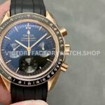 RM Factory Omega Speedmaster Professional Moonwatch 310.63.42.50.02.001 42mm Rose Gold Rubber Strap Black D ( (8) RM Factory Omega Speedmaster Professional Moonwatch 310.63.42.50.02.001 42mm rose gold rubber strap black dial replica watch
