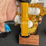 SMF Factory Omega Speedmaster Dark Side Of The Moon 310.92.44.50.01.001 44.25mm Ceramic Yellow Leather Strap Black Dial (2) SMF Factory Omega Speedmaster Dark Side Of The Moon 310.92.44.50.01.001 44.25mm Ceramic Yellow Leather Strap Black Dial