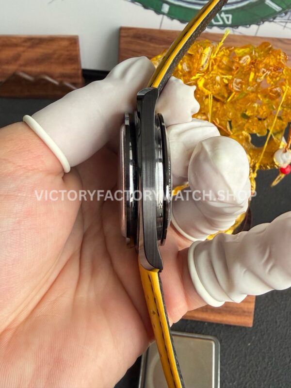 SMF Factory Omega Speedmaster Dark Side Of The Moon 310.92.44.50.01.001 44.25mm Ceramic Yellow Leather Strap Black Dial (3) SMF Factory Omega Speedmaster Dark Side Of The Moon 310.92.44.50.01.001 44.25mm Ceramic Yellow Leather Strap Black Dial