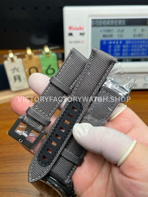 SMF Factory Omega Speedmaster Dark Side Of The Moon 310.92.44.50.06.001 44.25mm Ceramic Textile Strap Grey Dial
