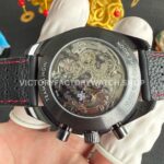 SMF Factory Omega Speedmaster Dark Side Of The Moon 311.92.44.30.01.002 44.25mm Ceramic Leather Strap Black Dial