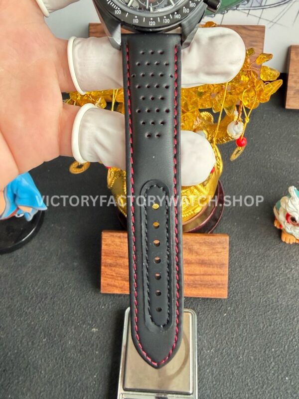 SMF Factory Omega Speedmaster Dark Side Of The Moon 311.92.44.30.01.002 44.25mm Ceramic Leather Strap Black Dial