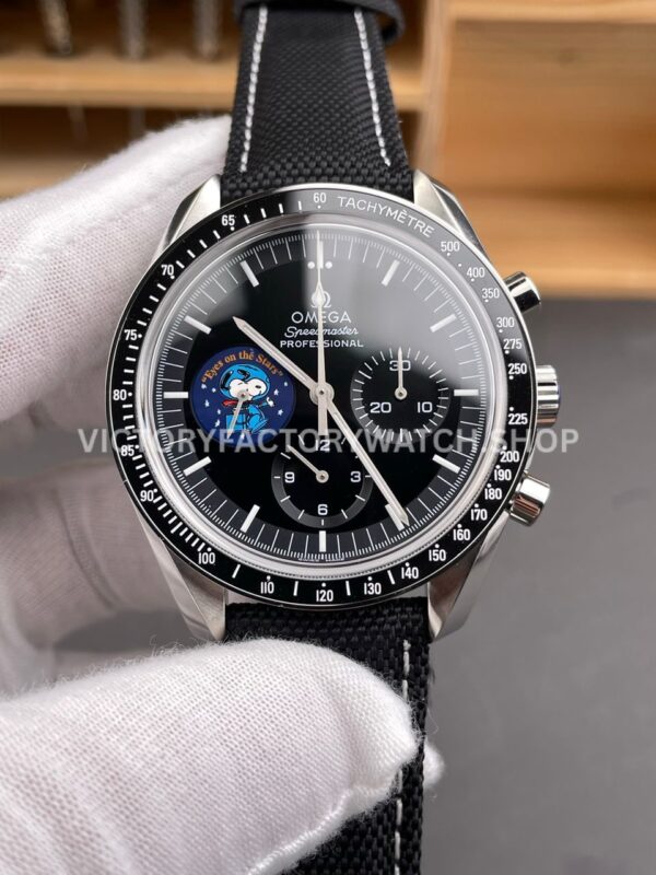 SMF Factory Omega Speedmaster Professional Moonwatch 3578.51.00 42mm Steel Canvas Strap Black Dial (3) SMF Factory Omega Speedmaster Professional Moonwatch 3578.51.00 42mm Steel Canvas Strap Black Dial