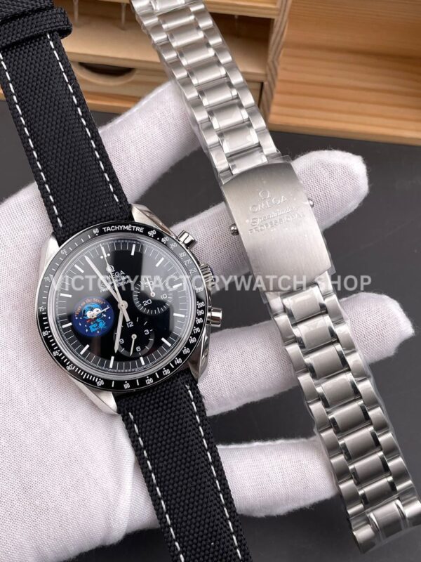 SMF Factory Omega Speedmaster Professional Moonwatch 3578.51.00 42mm Steel Canvas Strap Black Dial (7) SMF Factory Omega Speedmaster Professional Moonwatch 3578.51.00 42mm Steel Canvas Strap Black Dial