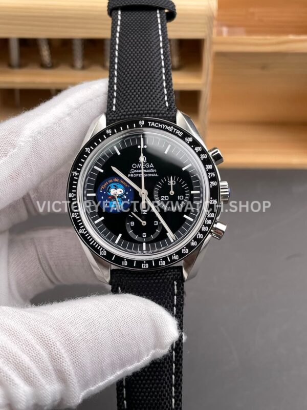 SMF Factory Omega Speedmaster Professional Moonwatch 3578.51.00 42mm Steel Canvas Strap Black Dial (8) SMF Factory Omega Speedmaster Professional Moonwatch 3578.51.00 42mm steel canvas strap black dial replica watch