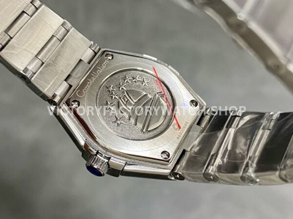 TW Factory Omega Constellation Quartz 123.15.27.60.55.003 27mm Diamond Bezel Full Steel Mother Of Pearl Dial